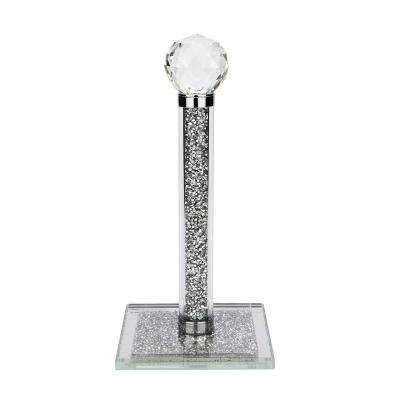 China Modern Crushed Crystal Glass Diamond Cloth Stand for sale