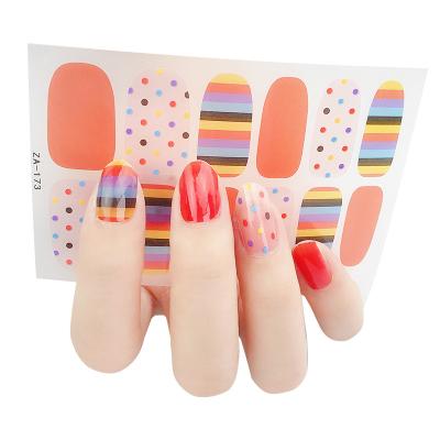 China 2020 Wholesale High Quality Finger Nail Art Nail Decals and Wraps Full Cover Nail Wraps for sale