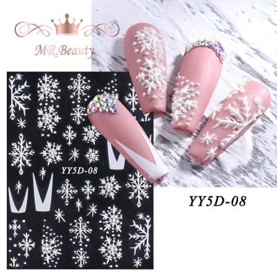 China For Nails 5D NAIL STICKER FOR NAIL SUPPLIES SNOWFLAKES for sale