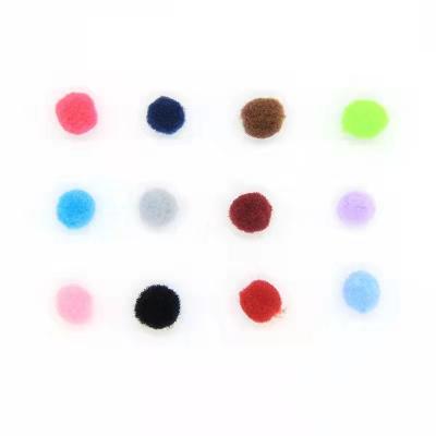 China 3D Colorful Nail Art Plush Finger Nail Puff Ball Nail Cute Fluffy Pompoms Pom Poms Fur Ball Soft Fur Plush Ball Crafts Art Decorations DIY for sale