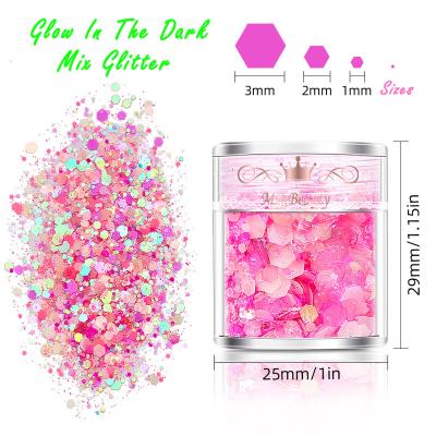 China China Wholesale Glitter 12-Color Finger Nail Art Nail Art Decoration /Accessories Kit For Nail Beauty for sale