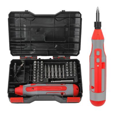 China USB rechargeable household cordless electric screwdriver forward and reverse small electric screwdriver set BIYZZ0066B000 for sale