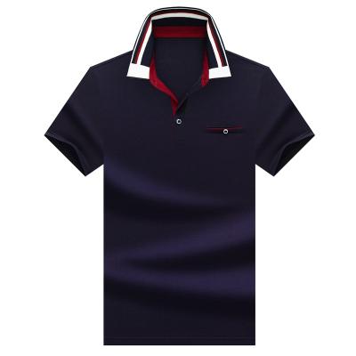 China High Quality Classic Simple 100%cotton Men's Polo Shirts Anti-Shrink for sale