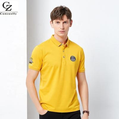 China Customized High Quality Mens Design T Shirt Anti Shrink Polo Shirts for sale