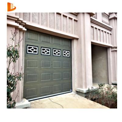 China Anti-theft House Villa Exterior Garage Doors Design Automatic Steel Plate Overhead Insulated Sectional Garage Door for sale