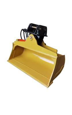 China Single Cylinder Hydraulic Tilting Mud Bucket 2.5T Q345B Q460 for sale