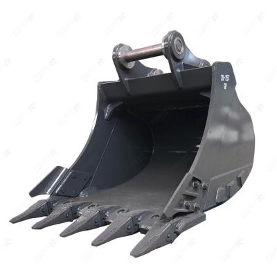 China Welding Work Rock Bucket for Excavator Customized Process Technology à venda