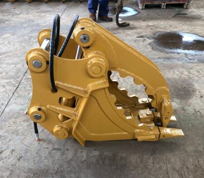 China Big Grabbing Capacity Excavator Dig Grapple Bucket For Painting Or Galvanizing for sale