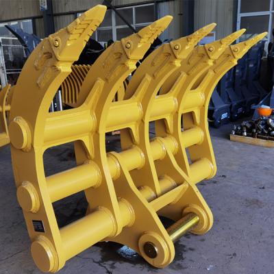 China 6-12 Teeth Heavy-duty Excavator Rake for Heavy-duty Excavation Work for sale