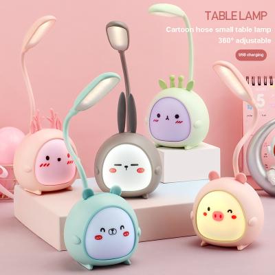 China Lighting Functions Cartoon USB Sleep Night Light Eye Protection Filling Energy Saving Reading LED Desk Table Lamp For Kids Gift for sale