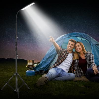 China Multifunctional Portable Outdoor Camping Light Usb Size Adjustable 84leds Outdoor Camping Lamp Bracket Work Light For Night BBQ Night Fishing for sale