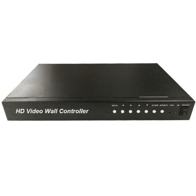 China Plug and play 1080P video wall controller which support to make 3x3/2x3/3x2/2x4/4x2 video wall display for sale