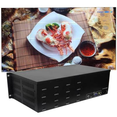 China 16 Port TV Video Wall Controller 3x4/4x3/3x5/5x3/4x4 Video Wall Controller 4k Input And Indoor 4k Output for sale