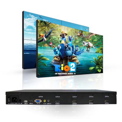 China Wall Mounted TV Wall 2x2 Video 4K Audio Controller Video Wall Controller VGA for sale