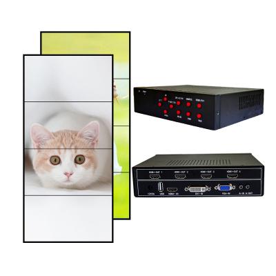 China TV Wall LCD Wall Display Systems Multi Monitor Wall Controller HDM-I I/O TV Controller Video Splice Box 1*4 for sale