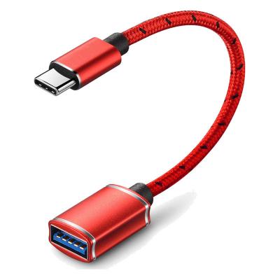 China High Quality Mobile Phone USB 3.1 USB-C Type C Mini Male to USB 3.0 A Female OTG Adapter Cable For Apple Mac for sale