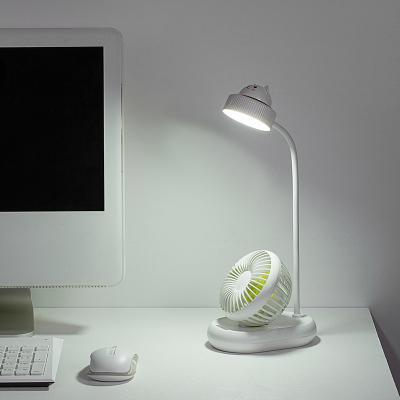 China GL-1003 Household Bendable Table USB Fan With 3 Wind Speed ​​2000mah Long Use Battery Portable Fan With Lamp Function for sale