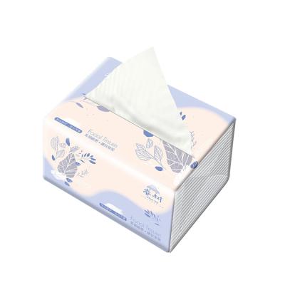 China Good Quality Removable Paper Face Towels Facial Tissues Bags Eco-friendly Soft Comfortable Wooden Ton Tissue 6 Packs for sale