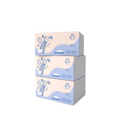 China Hot Selling Comfortable Soft Eco-friendly 2 Ply 6 Pack Facial Tissue Face Pack Dismountable Paper Face Towel for sale