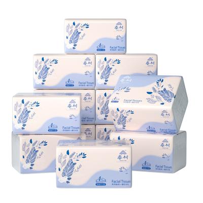 China Factory Eco-friendly Soft Comfortable Chinese Lines 6 Facial Tissue Cylinder Box For Car Dismountable Paper Face Towels 12 Packs for sale