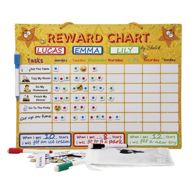 China Factory Play and Planning Supply Other Magnetic Toys Customized Magnetic Reward Chore Chart Board with Full Magnet Holder for sale