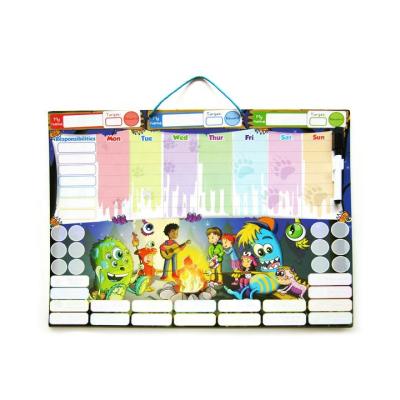 China Children Learning Toys 2021 Wholesale New Arrival Daily Magnetic Toy Game Early Teaching Reward Chart Board for sale