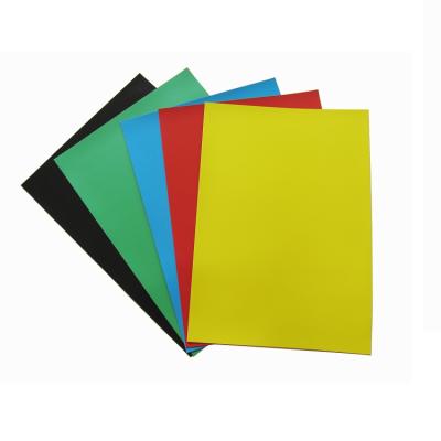 China Materials Magnet Isotropic Permanent Rubber Magnetic Sheet With Colored Vinyl for sale