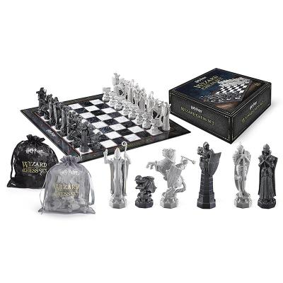 China Polyester Chessboard Style Classic New 2022 Luxury Devastate Potter Witch Wizard Plastic Chess Set for sale