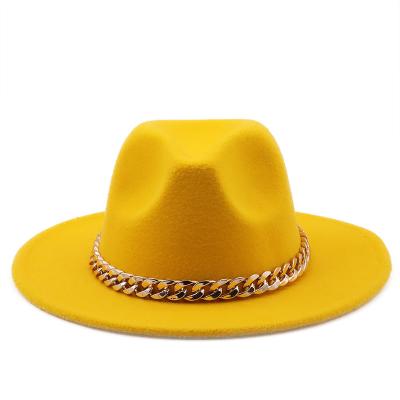 China Plush Two Tone Fedora Hat Party Show Music Festival Polyester Cotton Vegan Material Fedora Hat For Women Men Fashion Dress for sale