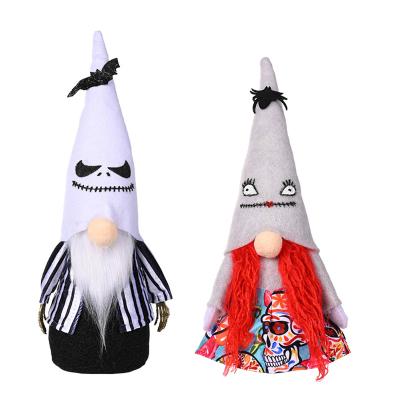 China 2022 New Printing Halloween Holiday Decorations Bat Spider Skeleton Ghost Couple Gnome For Halloween Party Ornaments Plush Standing Dolls for sale