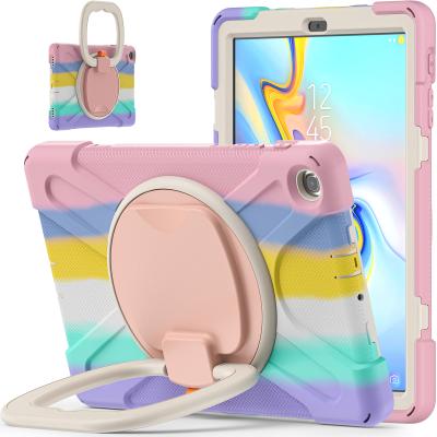 China Tablet Case new arrival silicon+pc 3-layer protective tablet case for Samsung Tab T510/T515 protective case for sale