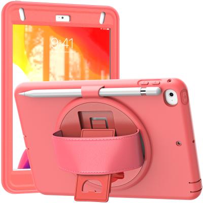 China 3-Layer Protective Case For Ipad Mini 4/5 3-Layer Protective Case Tpu+pc Tablet Case With Hand Strap And Kickstand for sale