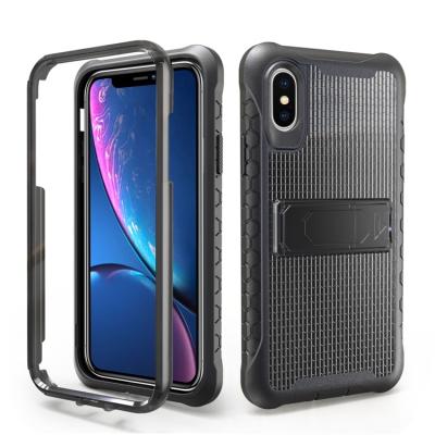 China 3 Layer Protective Drop Protection Honeycomb Transparent TPU Shockproof PC Mobile Phone Case For iPhone XR for sale