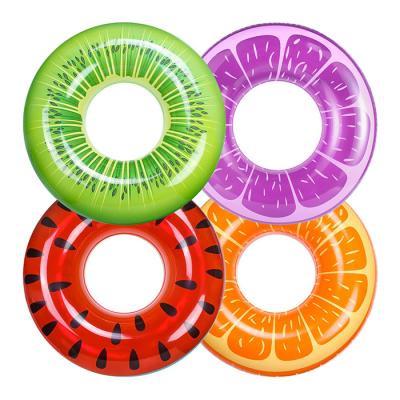 China Hot Sale Custom Summer Kids Adult PVC Swimming Ring Bulk Sale Inflatable Swim Ring for sale