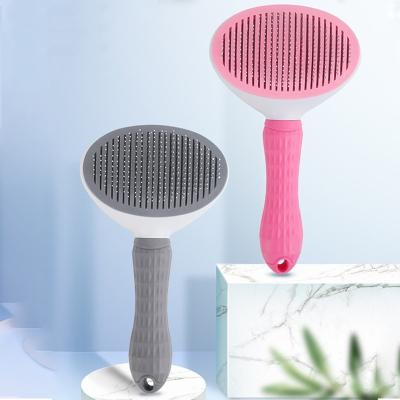 China GP028 Pet Supplies Cat Hair Removal Brush One Button Float Float Hair Removal Remover Dog Needle Comb Viable for sale