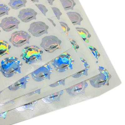 China Custom Printed Self Adhesive Sticker 3D Brand Logo Maker Hologram For Security Label Sticker for sale