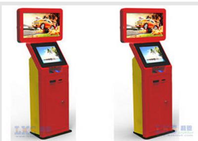 China Trade Show Stainless Steel Self Check In Kiosk 32 Inch Dual Screen Custom Brand Name for sale