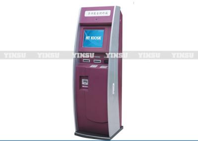 China Cash accept DT-42A kiosk with bank card reader , thermal printer , SIM card dispenser for sale