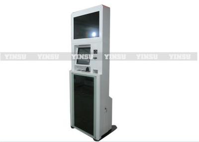 China Dual Screen Cash Payment Kiosk Machine / Utility Bill Payment For Information System for sale