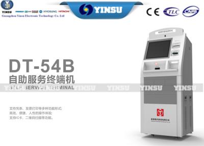 China Multi Function Self Service Terminal Supports Receipt IC Card And Barcode for sale