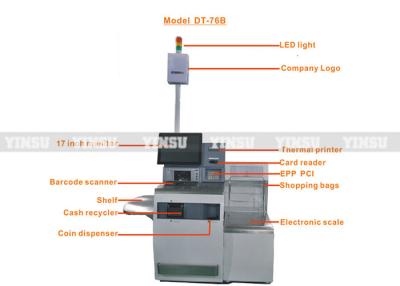 China Self Checkout Shopping Mall Kiosk 1.2 Mm Cold Roll Steel Sheet Corrosion Resistance for sale