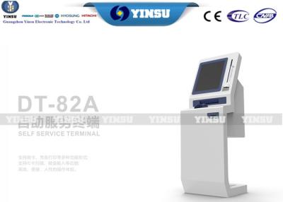 China Electronic Equation Self Check In Kiosk Advertising Screen Payment By Coin, Card for sale