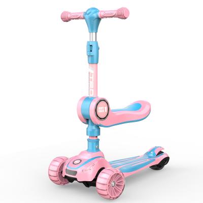 China Toy Children's Scooter Children's Outdoor Sliding Toy Increase Body 3 In 1 With Push Rod Plastic Toys for sale