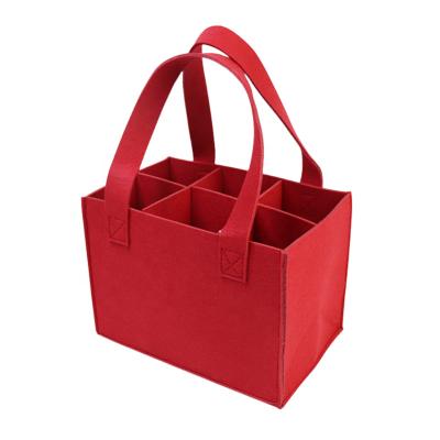 China Wine Bag Felt Wine Bag Custom Felt Shopping Bag Felt Gift Bag for sale