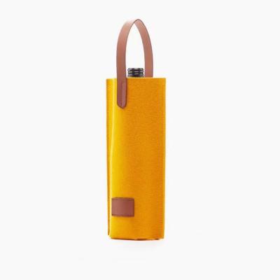 China Large capacity portable bag maker eco felt wine bottle bag for gift and wedding wine lover for sale