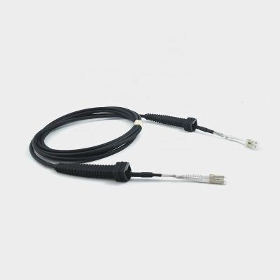 China Outdoor LC/PC To LC/PC 2Core Armored Nsn Fiber Patch DX LC Connector NSN Boot Duplex IP67 Waterproof Optical Patch Cord for sale