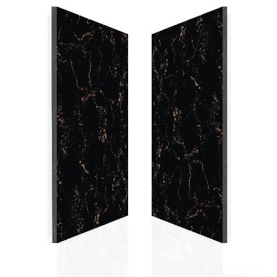 China 75x150 good quality gloss black ceramic porcelanto porcelain floor tiles for sale