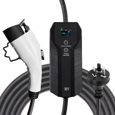 China Portable AC EV Charger 7KW 11KW Type 1 For Vehicle Cars Charging Optional For 4 Different Current TSD-EV16A601AU for sale