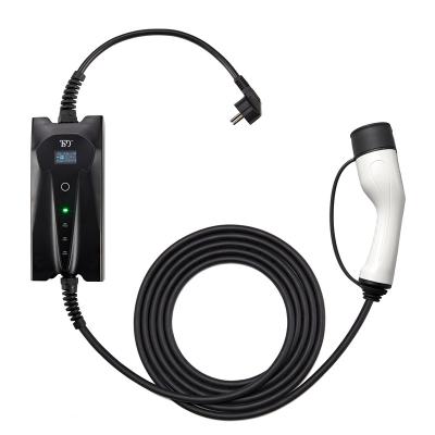 China Portable EV Charger Type - 2 With 16A 32A For Vehicle Car 3.5KW 7KW 11KW AC Fast Charging Station TSD-EV16301EU for sale