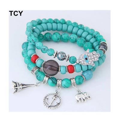 China BOHEMIA Chinese Factory Direct Selling Bohemian Ethnic Bracelet Personality Hot-selling Acrylic Bracele for sale